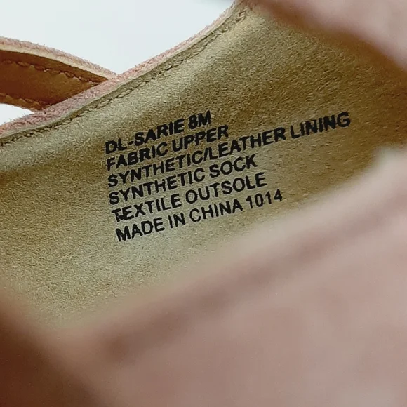 Design Lab by LORD & TAYLOR Sarie Lace-Up Pointy Toe Heels Vegan Suede Pink Sz 8 - Picture 15 of 16